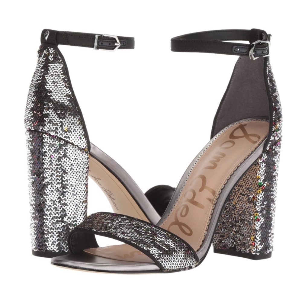 Sam Edelman Yaro Block Heel Sandals - Sequin